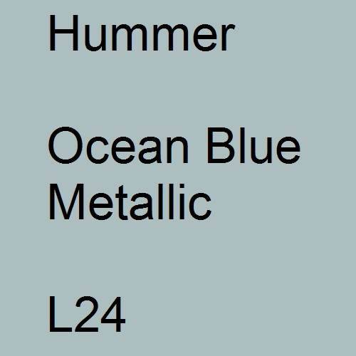 Hummer, Ocean Blue Metallic, L24.